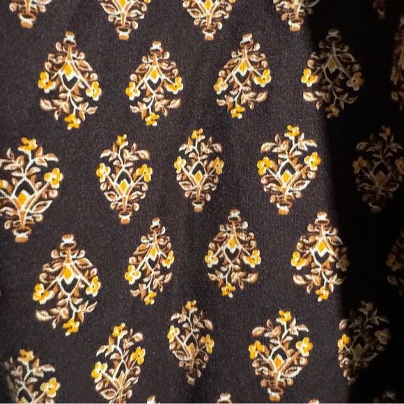 Old Navy Cinch Waist Floral Midi Tiered Boho  Dress Size Large Tall - Picture 9 of 10